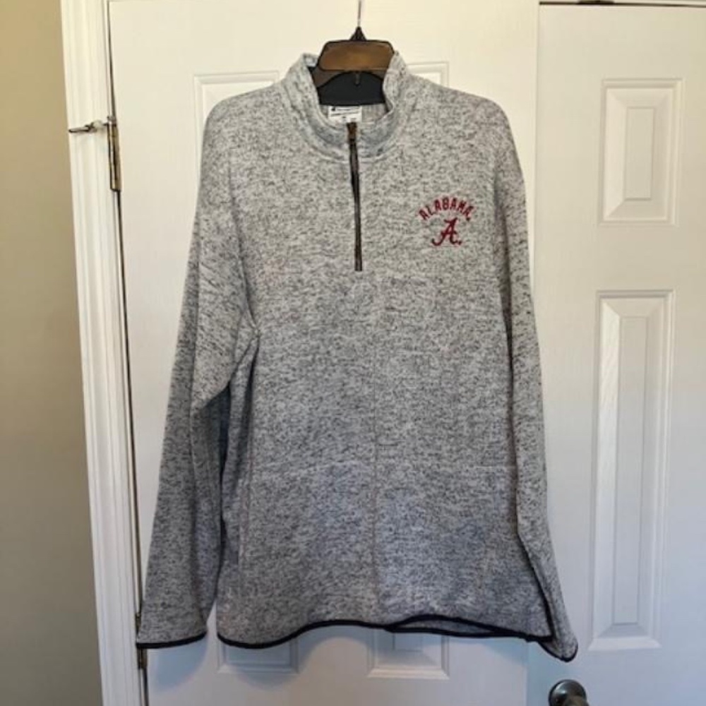 University of Alabama by Champion Womens Knit Half Zip Top 2 XL